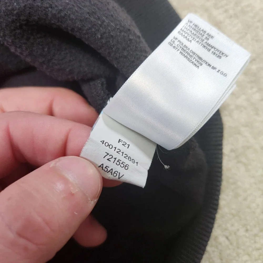 North Face Sweatshirt Men Small NSE Box Fleece Pullover Sweater Black Hiking‎